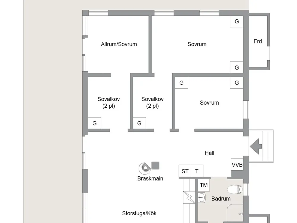Fjällvägen 586, husdjursfritt parhus