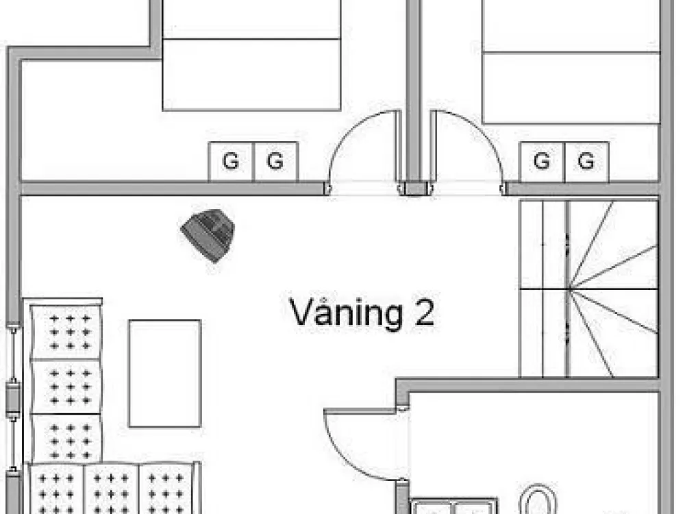 Dählievägen Hugin, husdjursfri stuga
